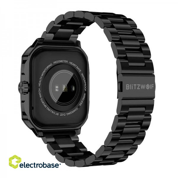 Smartwatch Blitzwolf BW-GTC3 (Black/Black Steel) image 6