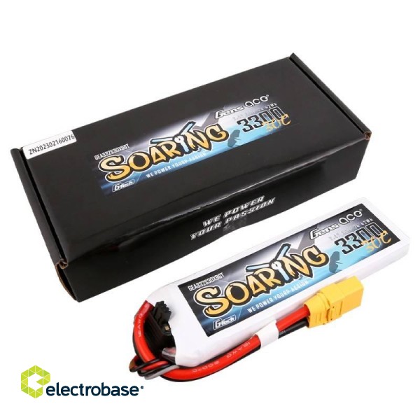 Battery Gens Ace G-Tech Soaring 3300mAh 7.4V 30C 2S1P XT90 image 5