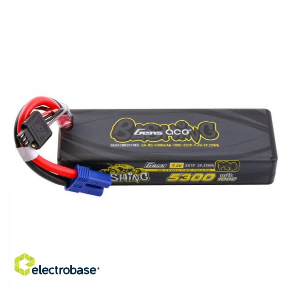 Gens ace G-Tech 5300mAh 7.4V 100C 2S1P Lipo z EC5 paveikslėlis 1