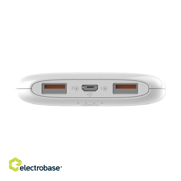 LDNIO PR1009 Powerbank 2 USB (white) + MicroUSB Cable image 4