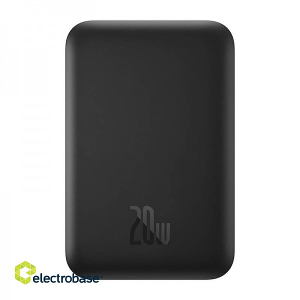 Mini Wireless PowerBank 20W Baseus (black) image 1