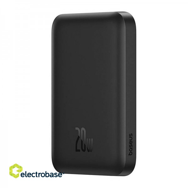 Mini Wireless PowerBank 20W Baseus (black) image 3