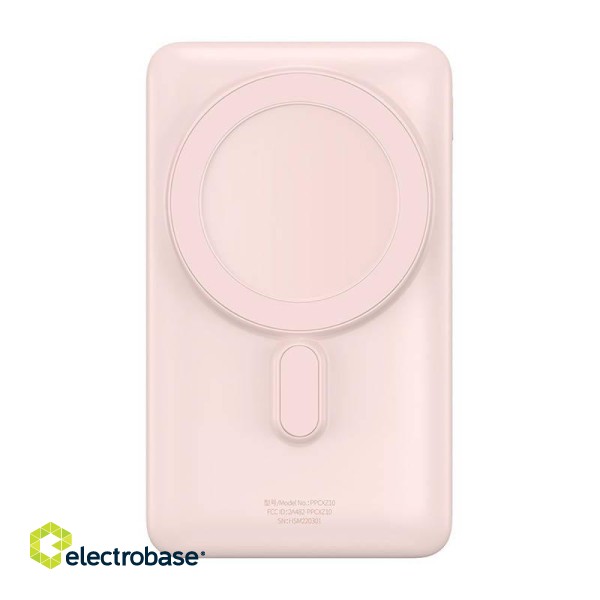 Powerbank Baseus Magnetic 10000mAh USB-C 20W, MagSafe (pink) image 9