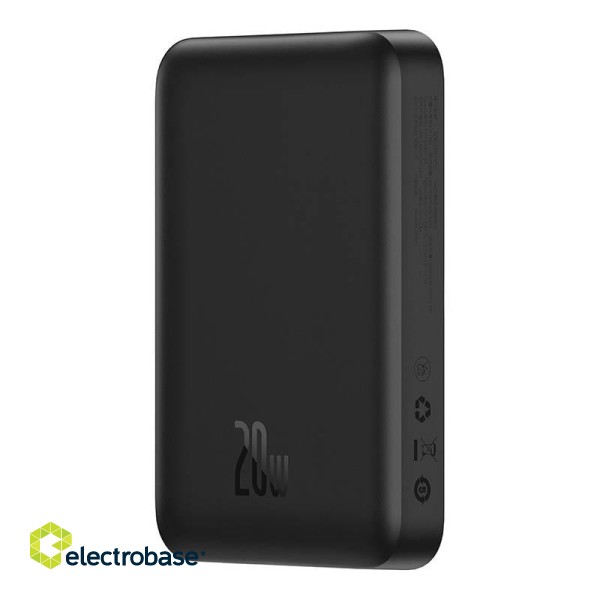 Powerbank Baseus Magnetic Mini 10000mAh, USB-C  20W MagSafe (black) paveikslėlis 3