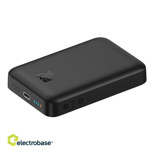 Powerbank Baseus Magnetic Mini 10000mAh, USB-C  20W MagSafe (black) paveikslėlis 7