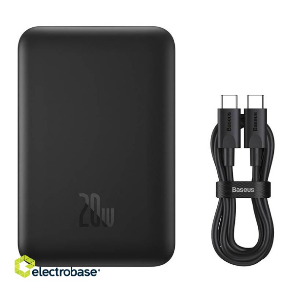 Powerbank Baseus Magnetic Mini 10000mAh, USB-C  20W MagSafe (black) image 8