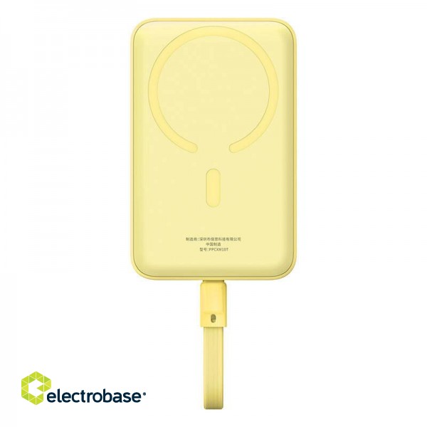 Powerbank Baseus Magnetic Mini 10000mAh 30W MagSafe (yellow) paveikslėlis 1