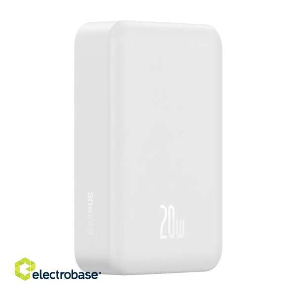 Powerbank Baseus Magnetic Mini 20000mAh, USB-C 20W MagSafe (white) image 4