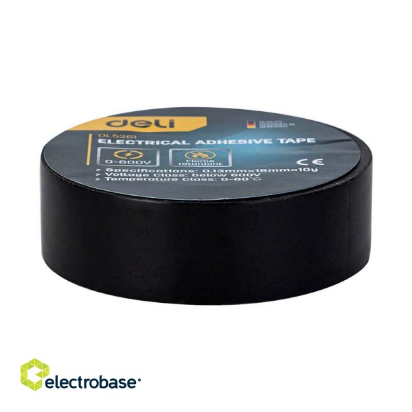 Electrical insulating tape Deli Tools EDL5261, 10m image 2