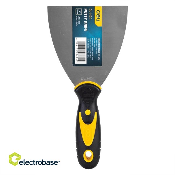 Putty Trowel 4'' Deli Tools EDL-HD4 (yellow) image 2