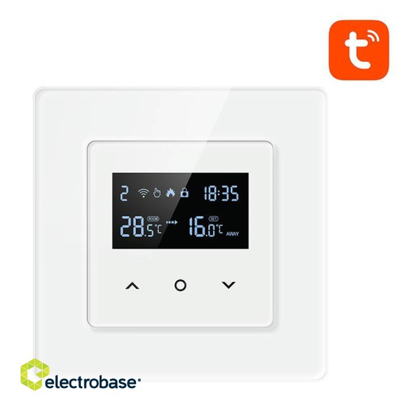 Smart Thermostat Avatto WT200-16A-W Electric Heating 16A WiFi TUYA image 1