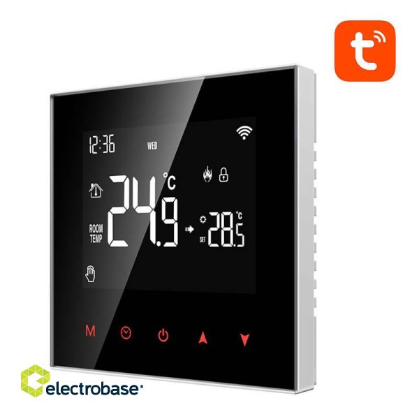 Smart Boiler Heating Thermostat Avatto ZWT100 3A Zigbee Tuya paveikslėlis 1