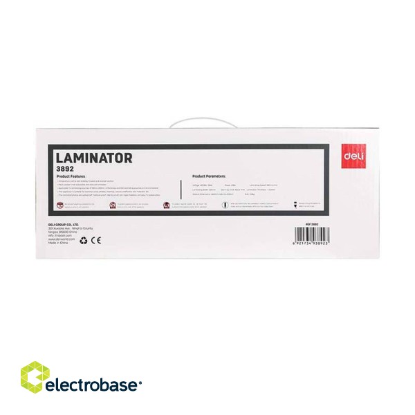 Laminator A3 Deli E3892-EU фото 5
