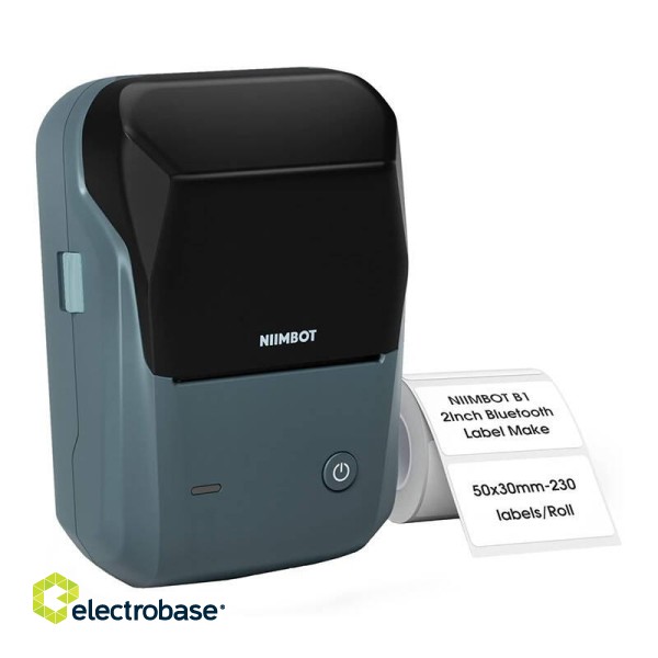 Niimbot B1 wireless label printer (LakeBlue) image 4