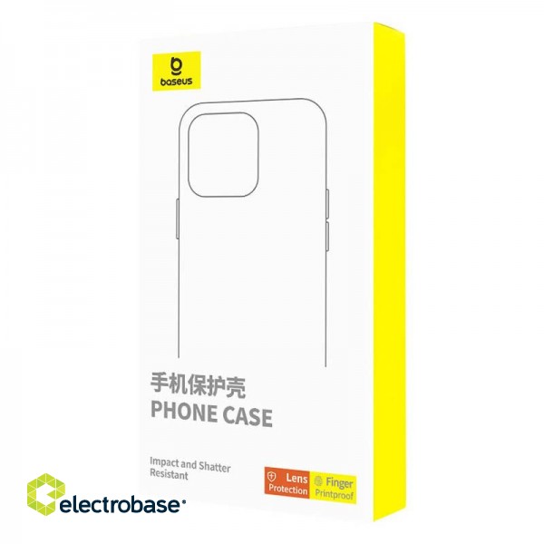 Case Baseus Synthetic Fiber iPhone 15 Pro + tempered glass image 5