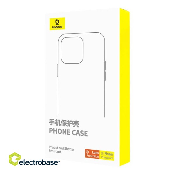 Case Baseus Synthetic Fiber iPhone 15 + tempered glass image 5