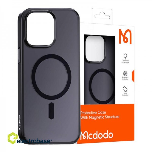 Magnetic case McDodo for iPhone 15 Pro (black) paveikslėlis 2