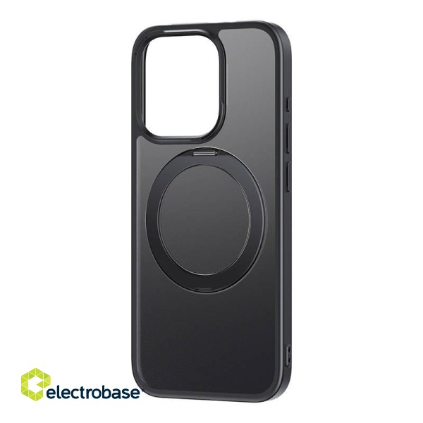 Magnetic Phone Case for iPhone 15 Baseus CyberLoop Series (Black) image 2