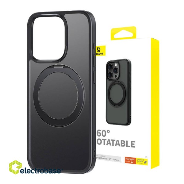Magnetic Phone Case for iPhone 15 Plus Baseus CyberLoop Series (Black) paveikslėlis 1