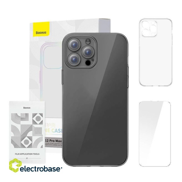 Phone case Baseus Crystal Clear for 12 Pro Max (transparent) paveikslėlis 1