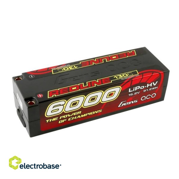 Battery Gens Ace Redline 6000mAh 15,2V 130C 4S1P HardCase HV LiPo image 2