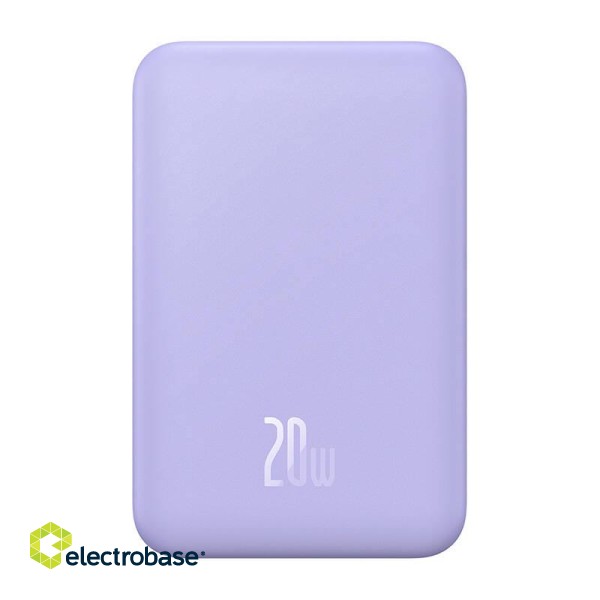 Magnetic Mini Powerbank Baseus 5000mAh 20W (purple) image 1
