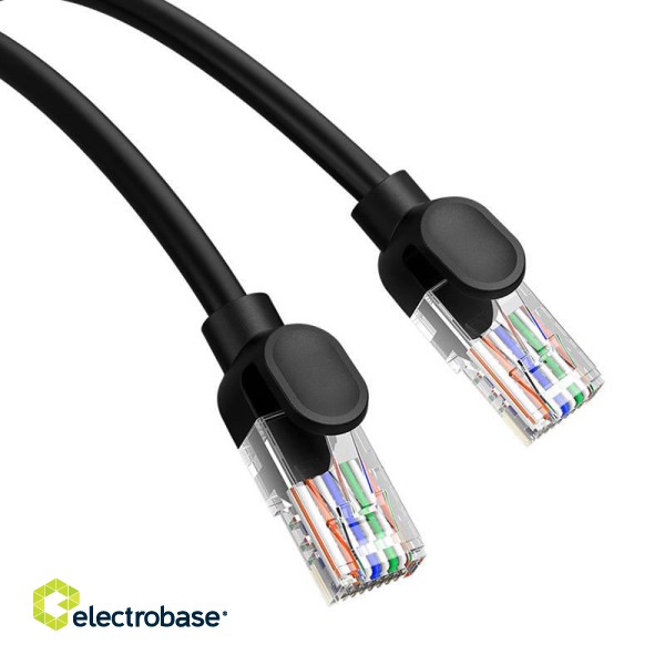 Baseus Ethernet CAT5, 0,5m network cable (black) paveikslėlis 7