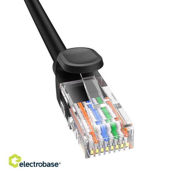 Baseus Ethernet CAT5, 1m network cable (black) paveikslėlis 4