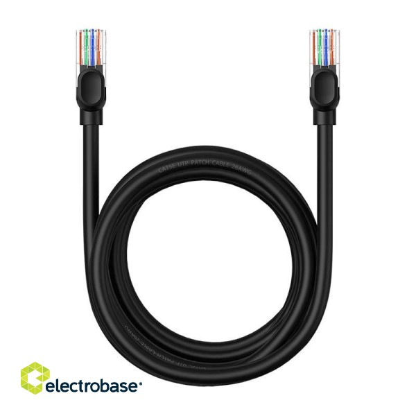 Baseus Ethernet CAT5, 3m network cable (black) фото 2