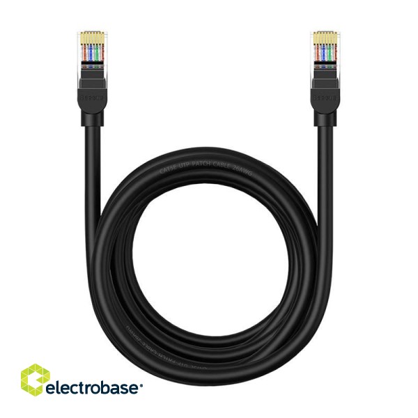 Baseus Ethernet CAT5, 5m network cable (black) фото 3