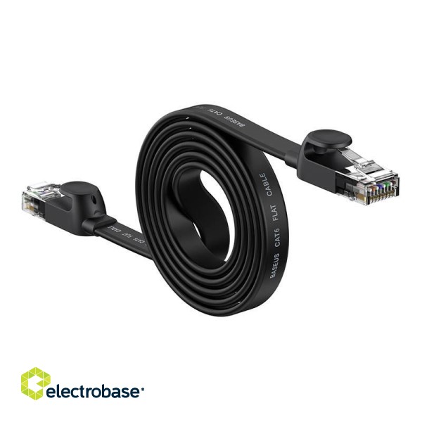 Baseus Ethernet RJ45, 1Gbps, 1.5m network cable (black) фото 3