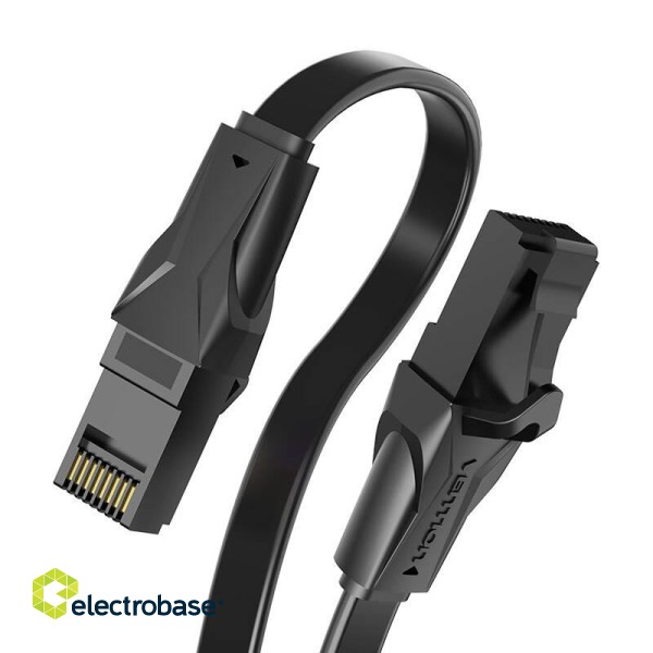 Płaski kabel sieciowy UTP Cat. 6 Vention IBABG RJ45 Ethernet 1000Mbps 1,5m, czarny image 5