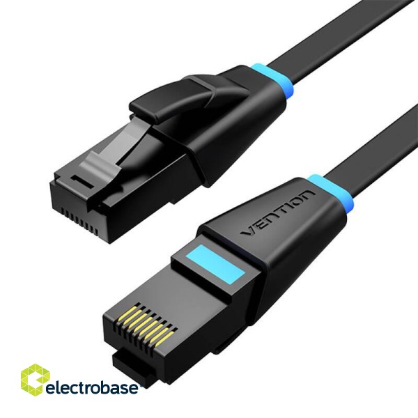 Flat UTP Category 6 Network Cable Vention IBJBD 0.5m Black image 2