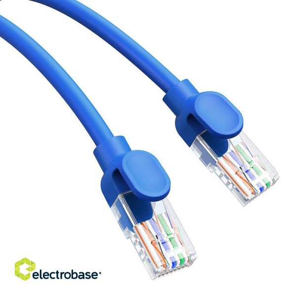Round Cable Baseus Ethernet RJ45, Cat.6, 1m (blue) image 4