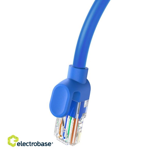 Round Cable Baseus Ethernet RJ45, Cat.6, 1m (blue) фото 5