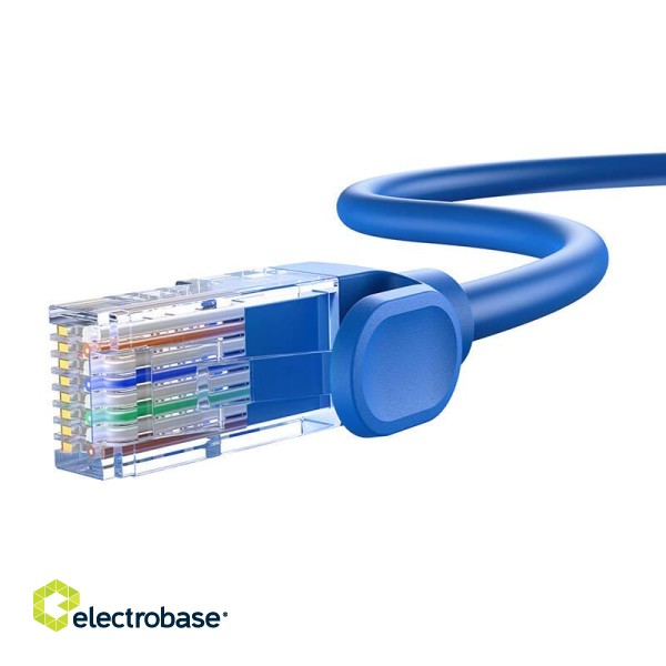 Round Cable Baseus Ethernet RJ45, Cat.6, 2m (blue) paveikslėlis 5