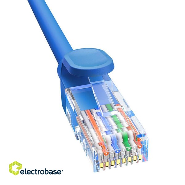 Round Cable Baseus Ethernet RJ45, Cat.6, 1m (blue) фото 7