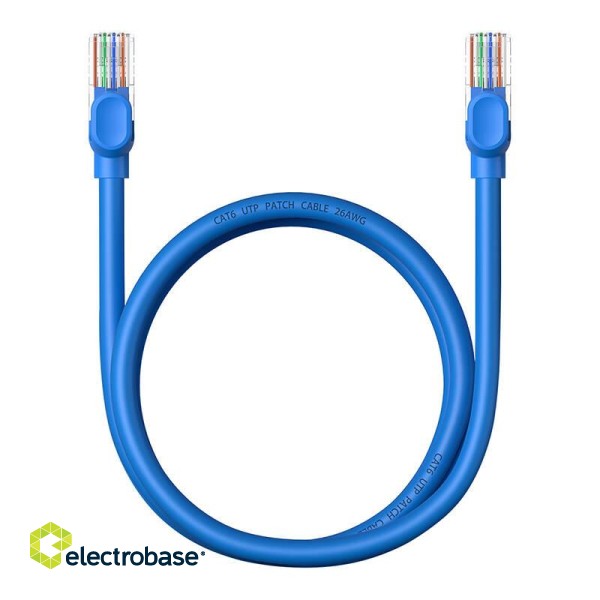 Round Cable Baseus Ethernet RJ45, Cat.6, 1m (blue) image 8