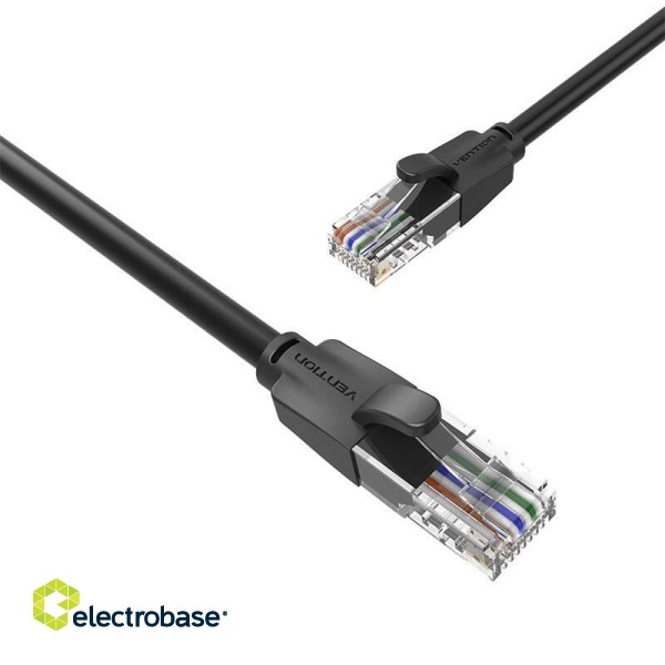 Kabel sieciowy UTP CAT6 Vention IBEBG RJ45 Ethernet 1000Mbps 1,5m czarny image 4
