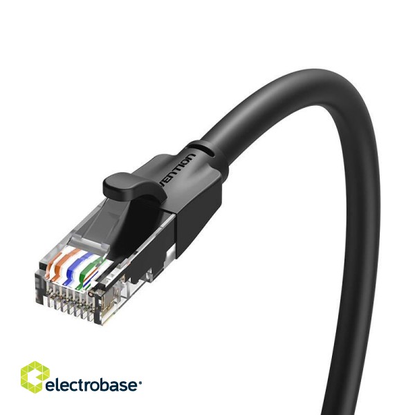 Kabel sieciowy UTP CAT6 Vention IBEBI RJ45 Ethernet 1000Mbps 3m czarny image 6