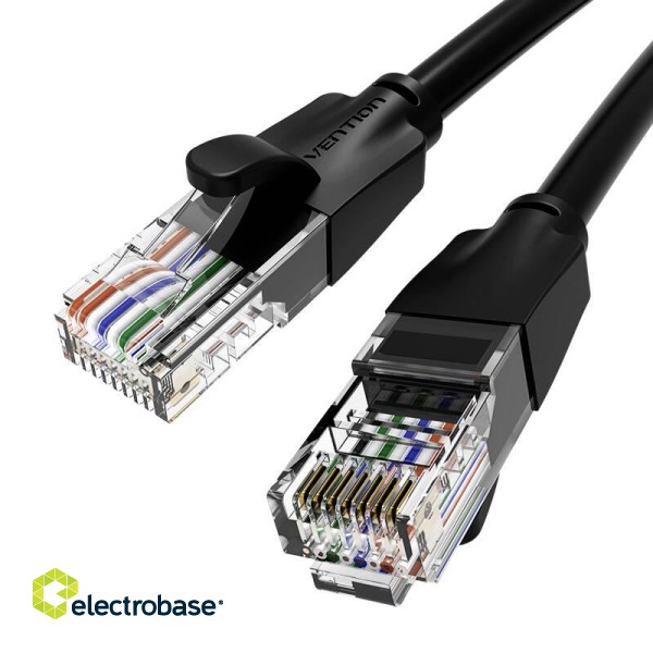 Kabel sieciowy UTP kat.6 Vention IBEBD RJ45 Ethernet 1000Mbps 0,5m czarny image 6