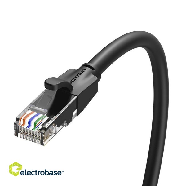 Kabel sieciowy UTP CAT6 Vention IBEBF RJ45 Ethernet 1000Mbps 1m czarny image 5