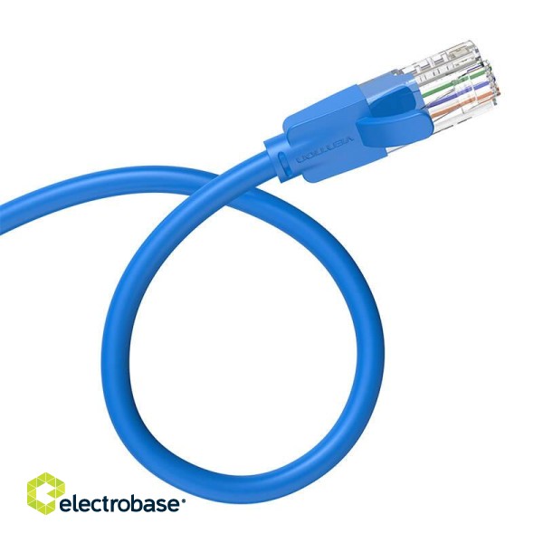 Network Cable UTP CAT6 Vention IBELG RJ45 Ethernet 1000Mbps 1.5m Blue image 4