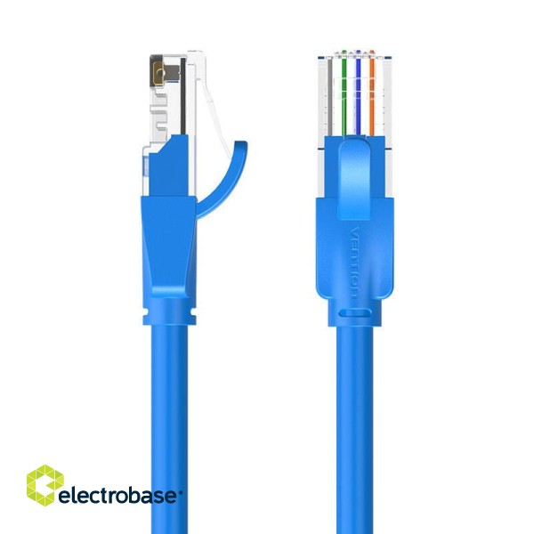 Network Cable UTP CAT6 Vention IBELH RJ45 Ethernet 1000Mbps 2m Blue image 1