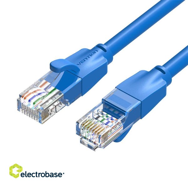 Network Cable UTP CAT6 Vention IBELH RJ45 Ethernet 1000Mbps 2m Blue image 3