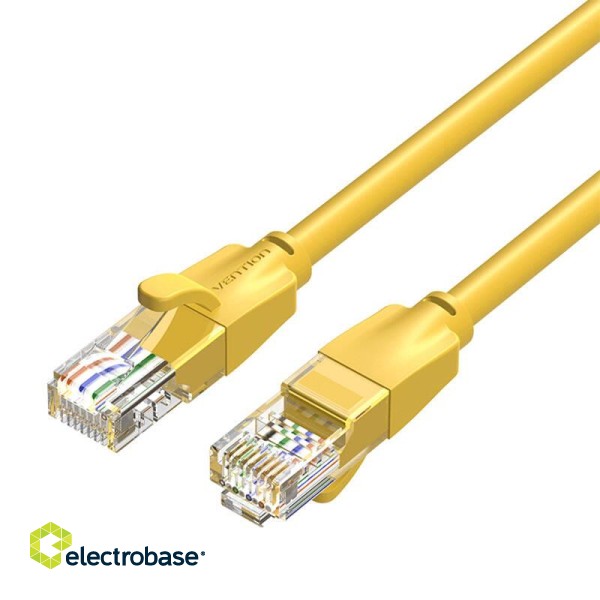 Network Cable UTP CAT6 Vention IBEYF RJ45 Ethernet 1000Mbps 1m Yellow image 3