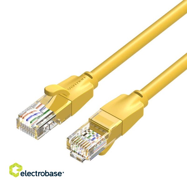 Network Cable UTP CAT6 Vention IBEYH RJ45 Ethernet 1000Mbps 2m Yellow фото 3