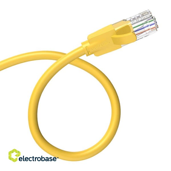 Network Cable UTP CAT6 Vention IBEYH RJ45 Ethernet 1000Mbps 2m Yellow фото 4