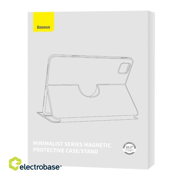 Baseus Minimalist Series IPad 10.2" Magnetic protective case (grey) image 6