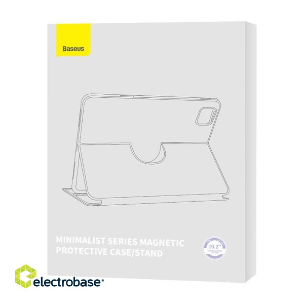 Baseus Minimalist Series IPad 10.2" Magnetic protective case (purple) image 6